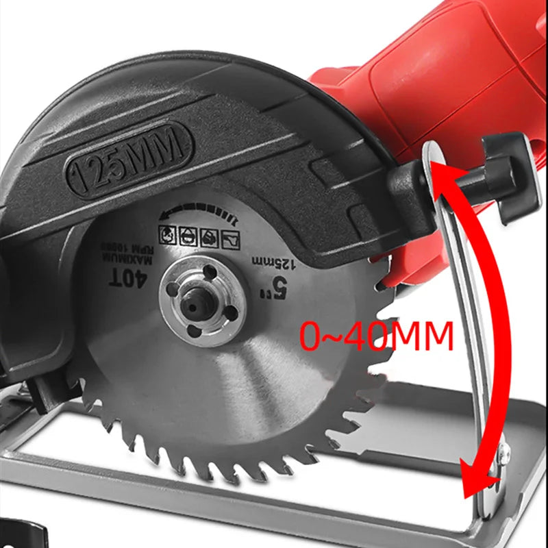 Adaptador de serra circular elétrica.