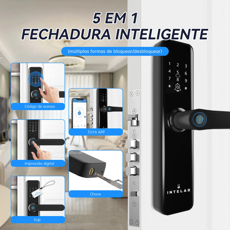 Fechadura eletrônica digital inteligente.