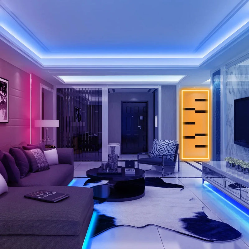 Luzes LED Strip com controle remoto.