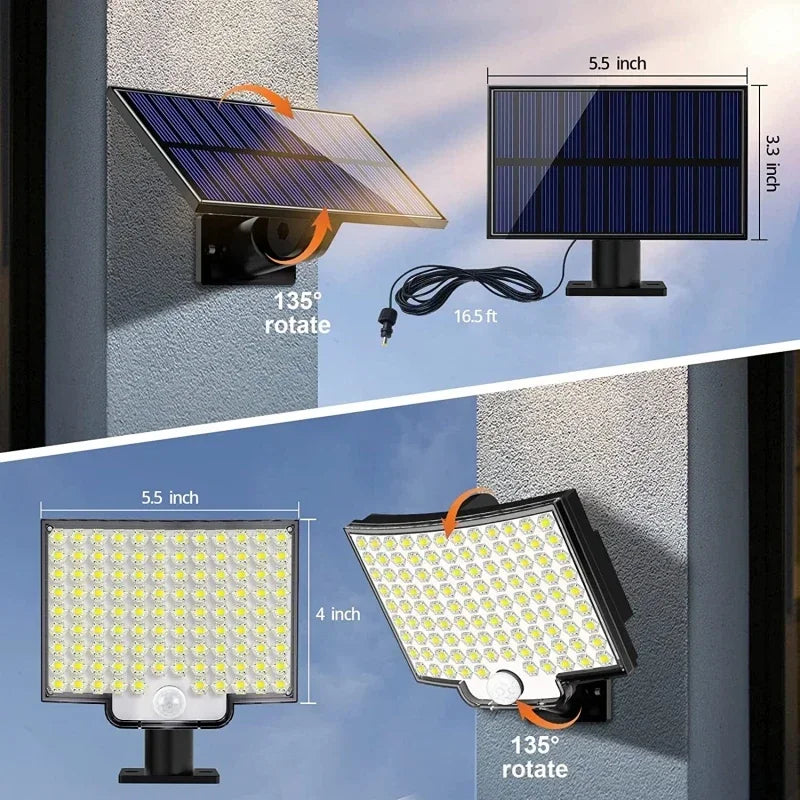 LED Solar, Jardim e Garagem.